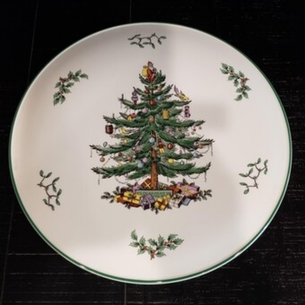 Vintage Spode Christmas Tree serving plate